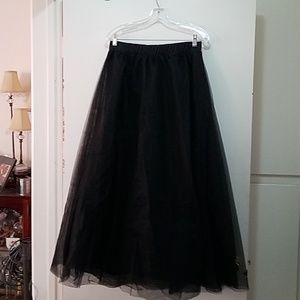 Maxi tulle skirt